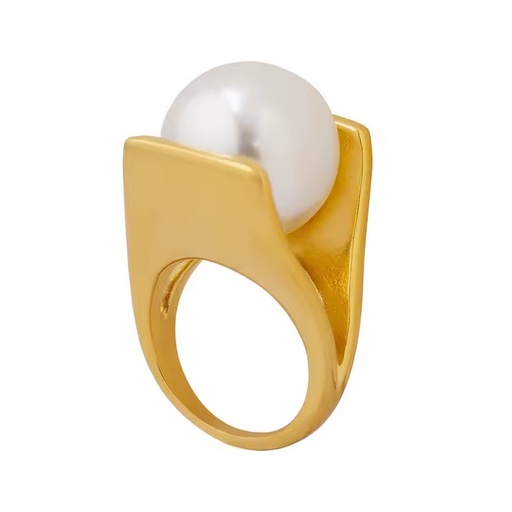 Wholesale Custom Y Shaped Titanium Stainless Steel Rings High-End 18K Gold Rose Gold Plated Fashionable 18K Gold Plated Ring