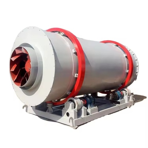 Energy Saving 10-15 T/h Three Rotary Drum Dryer with Motor for Ore Stone New High-Accuracy Manufacturing Plant