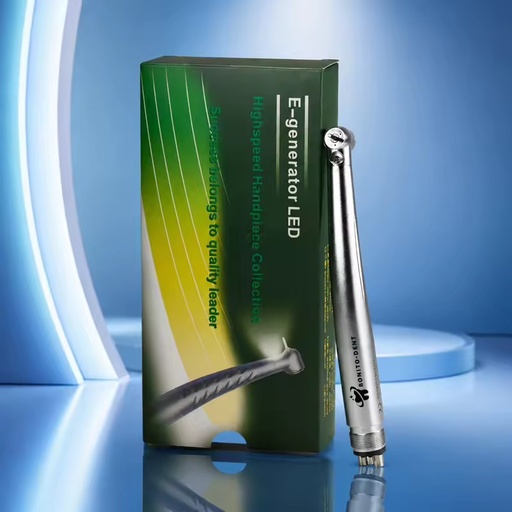Dental Clinic LED E-Generator High-speed Air Turbine Push Button Handpieces 2/4Holes with 3-way Water Spray With CE Certified