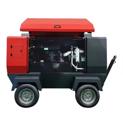 Energy Saving Diesel Portable Screw Air Compressor 185CFM 375CFM Variable Speed Drive for Mining Operations