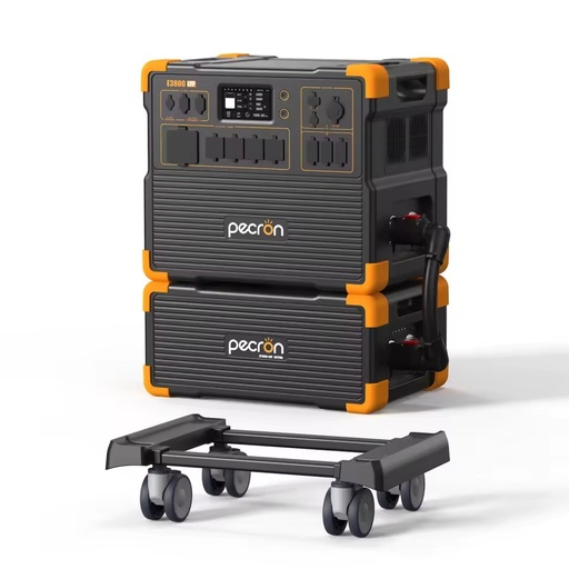 PECRON E3800LFP 4200W Emergency Supply Free Cart 3840Wh External Battery Solar Panel Compatible Pure Sine Wave for Home Backup