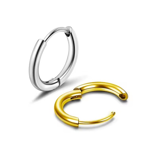 20G Stainless Steel Hinged Titanium Clicker Segment Nose Ring Gold Plated Ball Pattern Body Jewelry with Zircon for Wedding Gift