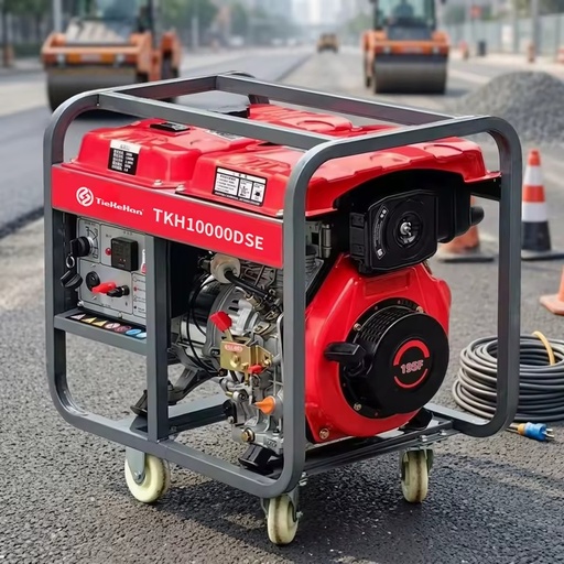 7KW Portable 230V Single Phase 50hz Air Cooled 4 Stroke Single Cylinder Open Frame Diesel Generator