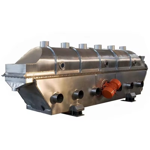 Industrial Vibration Fluid Bed Dryer PLC Control SUS316L Material Gas Heating for Food Processing Plastics Drying Energy Saving
