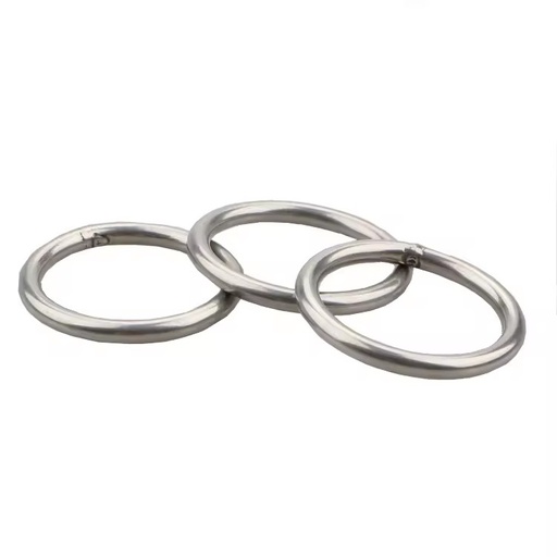 Factory Custom High Quality Stainless Steel 304 Metal Ring Welding Round O Ring for Dog Collar or Handbag