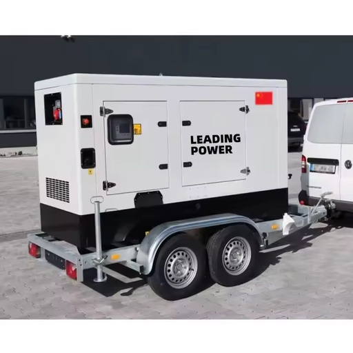 30kVA 30kW Silent Diesel Open Frame Water Cooled Generator Set with Auto Start Remote Trailer 50 Hz