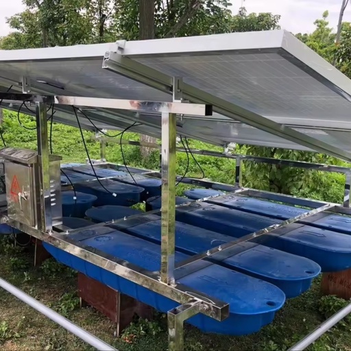 Floating Solar Microporous Aerator Stainless Steel 220V Outdoor Oxygenation Device for Fish Pond & Polluted Water Treatment