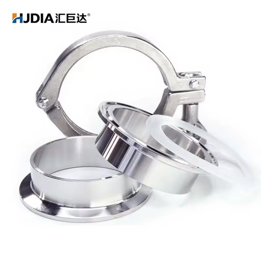 304 Stainless Steel Quick-Fitting Joint Clamp Set with Direct Chuck and Lengthened End Fixing Buckle for Stainless Steel Pipes