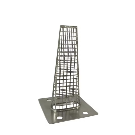 304 Stainless Steel Conical Filter Bracket Mesh Cover square Flange Base Customizable