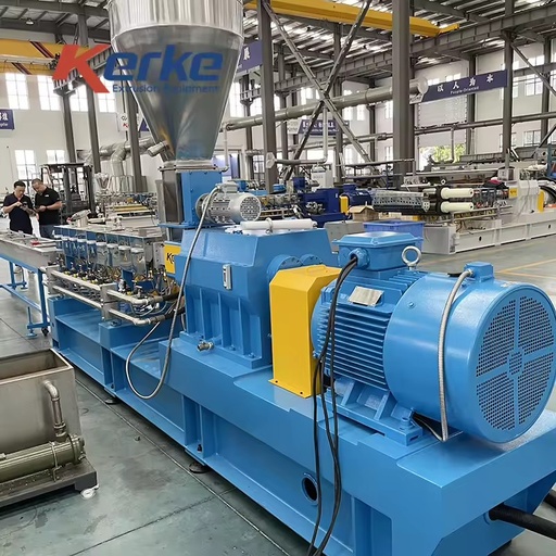 KTE-52B Water-cooling Strands - Twin-screw Plastic Extrusion Machinery Extruder Making Granules Machine