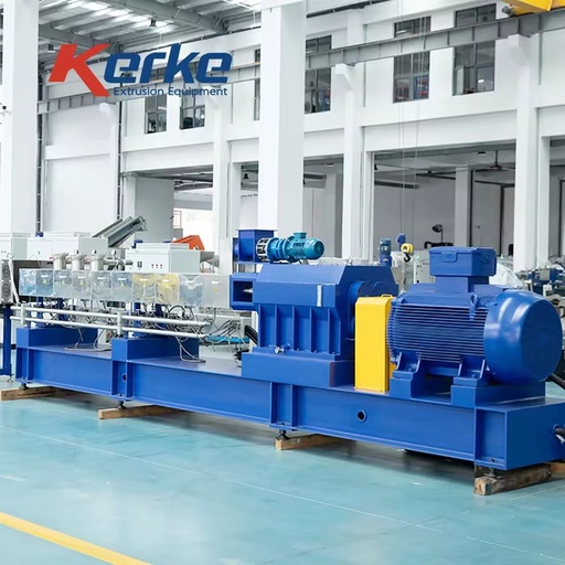 Masterbatch Compound Twins Screw Extruder Co-rotating Filler Plastic Masterbatch Compound Twin Screw Extruder Production Line