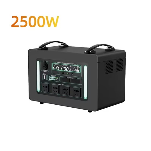 Lowest Price 2500W Portable Power Station LiFePO4 Battery Pure Sine Wave Solar Electric Power Generator