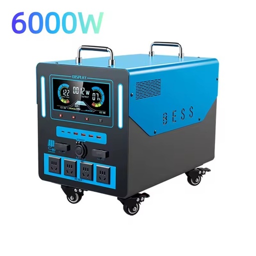 6000W 3500W 2000W Solar Generator Kit Metal Case LiFePO4 Rechargeable Battery Backup Emergency Power Supply for Off-Grid