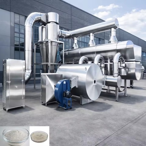 Industrial Stainless Steel Vibrating Fluidized Bed Dryer Drying Equipment for Sugar