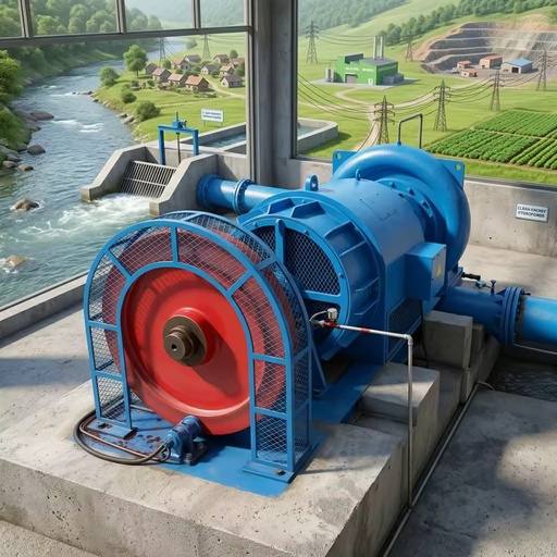 Flywheel Generator 100kw Design of Small Water Turbine for Hydroelectric Generator