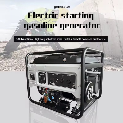 4-Stroke 3500W-10000W Portable Heavy Duty Open Frame Gasoline Generator Auto Start 50Hz Remote Start for Emergency Use