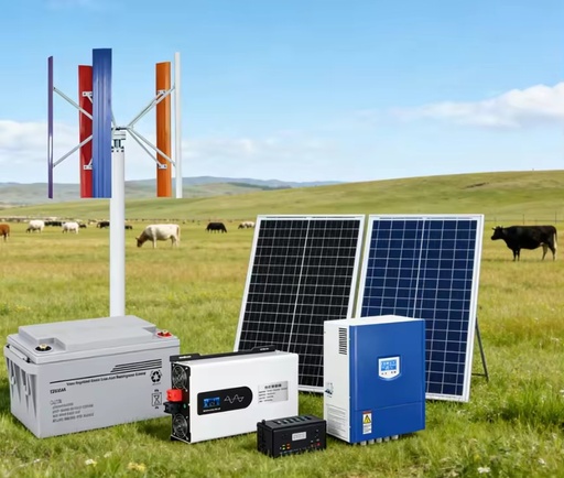 10KW H Type Vertical Axis Wind Solar Hybrid 48V for Agricultural Farm Use