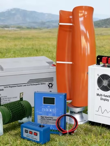 5KW Tulip Vertical Axis Wind Generator 12V for Cabin Power and Outdoor Emergency Power