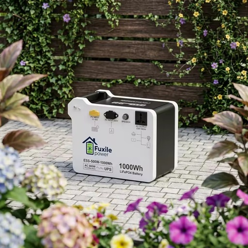 Portable Power Station 500W 1000Wh LiFePO4 Battery Solar Generator Home Backup Outdoor Camping Pure Sine Wave