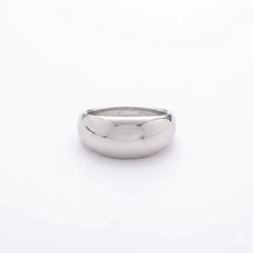 Stainless steel dome ring, Tarnish free Chic ring for her, Statement ring