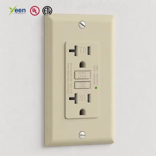 20 Amp GFCI Wall Socket for Generator RV Camper Off-Grid Cabin Backup Electricity