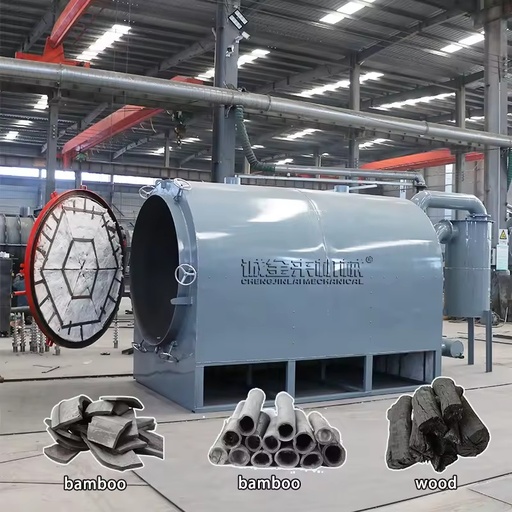 Wood Log Bamboo Carbonization Furnace Biomass Charcoal Carbonization Furnace Barbecue Charcoal Making Machine