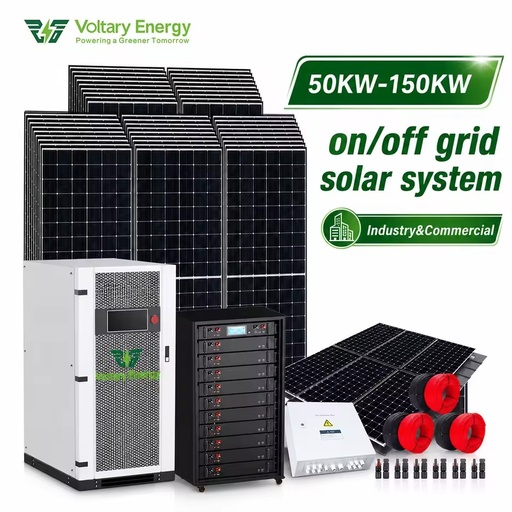 50/100KW off Grid Hybrid Solar System with MPPT Controller Lithium Ion Battery 10kWh Storage & 6000W Residential PV Kit