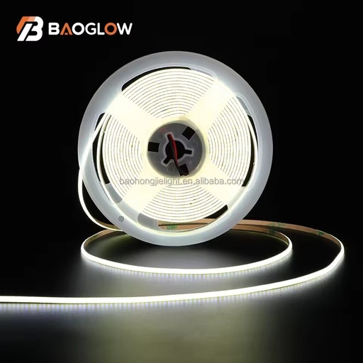 Flexible White Cob Led Strip 3 Years Warrant 400led Ce Rohs 5V 12V 24V Warm White 6000k Light Cob Led Strip