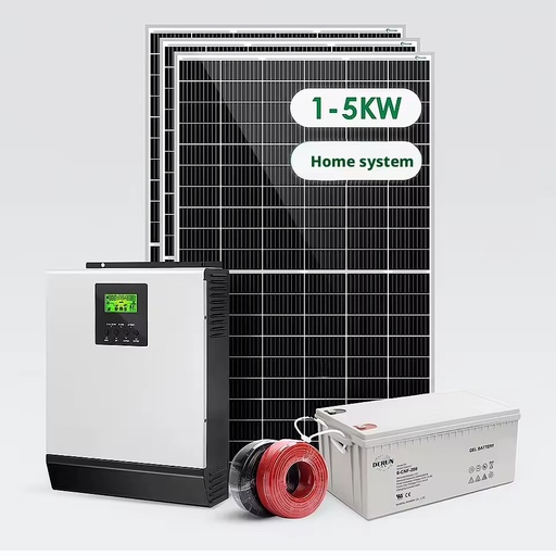 On Grid Solar Energy System 1KW 5KW 10KW Mono Solar Panel MPPT Controller Lithium Battery Complete Kit 10-Year Warranty