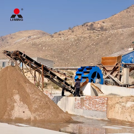 50TPH Wheel Gravel Sand Washing Plant Line Rock Sand Washing Machine