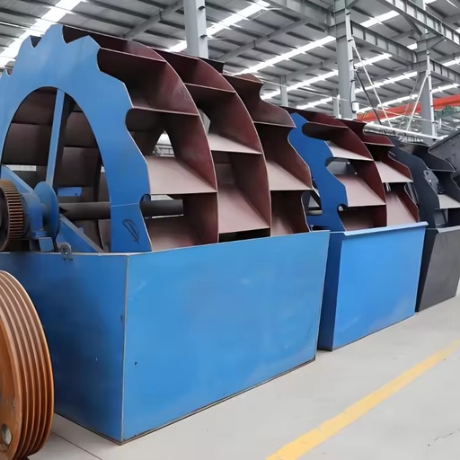 Keweite New Construction River Stone Ore Sand Washer with Gear AC Motor 80t/h Capacity Wheel Type Clean