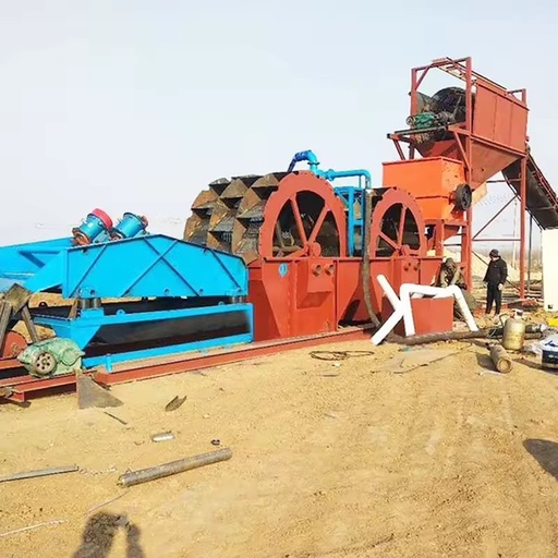 River Sand Gravel Wash Screening Plant Wheel Bucket Sand Dewatering Washer Sand Mining Washing Machine Equipment