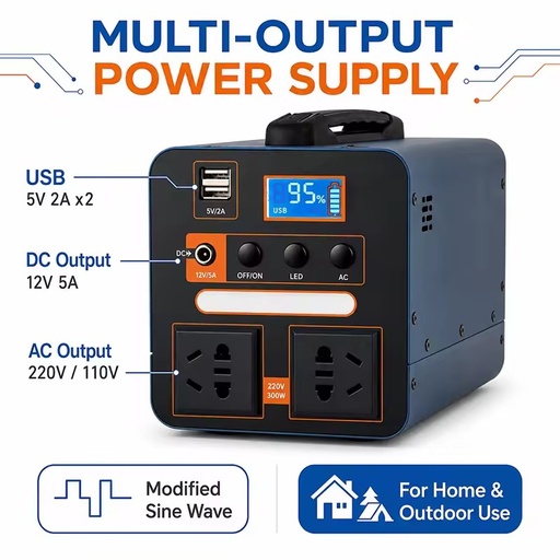 High Power LiFePO4 48V/51.2V Energy Storage Battery 600W 1000W 2500W 3500W Solar Generator