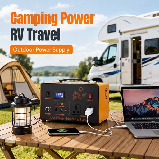 300W 180Wh LiFePO4 Portable Power Station Pure Sine Wave Solar Generator MPPT Type-C PD Fast Charging Wireless Charging Outdoor