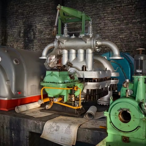 Biomass Steam Turbine Generator for Rice Husk Bagasse Wood Chip Power Plant Electricity Generation