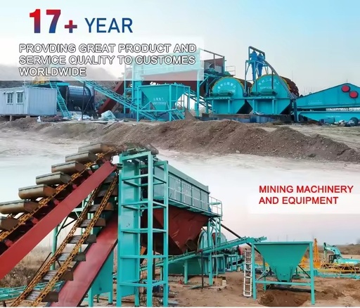 SANLIAN Mining Chain Bucket Gear Sand Washer 50-500t/h Capacity AC Motor 1 Year Warranty for Ore Sand Cleaning