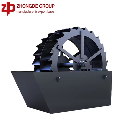 Zhongde High Efficiency AC Motor Mining Wheel Bucket Sand Washer with Gear Pump and Dehydration for Cement Sand Separation