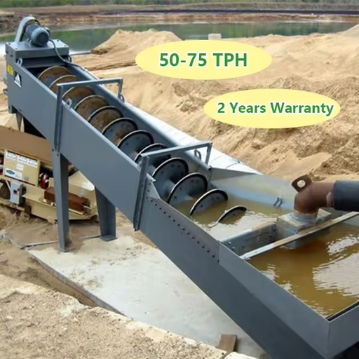 CFTC 50-75 Tph Spiral Sand Washing Machine for Silica & River Sand - High Cleanliness Screw Sand Washer Plant