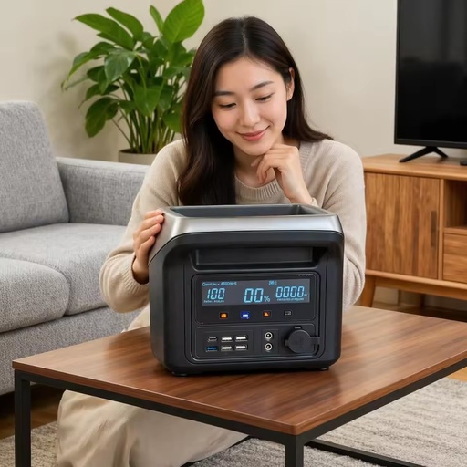 1000W 768Wh Pure Sine Wave LiFePO4 Portable Power Station Solar Generator Backup Battery for Home Camping Travel