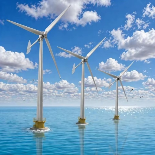 Industrial Wind Electricity Generator System 50kW 380V Horizontal Wind Turbine 12.6m Rotor Diameter Reinforced Glass Fiber
