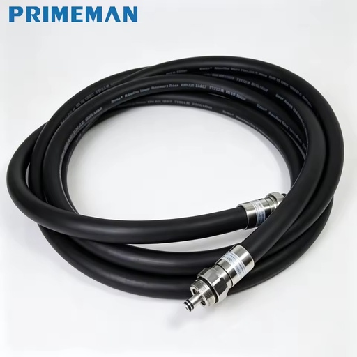 Best Quality PRM ARH-34A 4.5m Black Flexible Rubber Hose Fuel Satiation Vapor Recovery Grease Gun Petrol Service Equipment