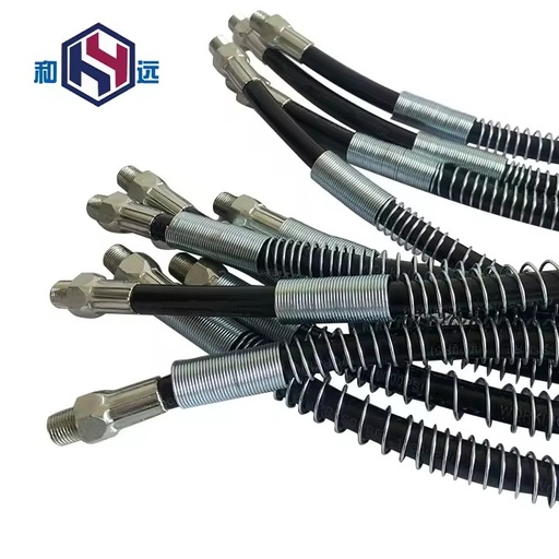 Heavy Duty High Pressure TPU Grease Gun Hoses with Long Extension Flexible Design Custom Size for Hand Lubrication Gun Fittings
