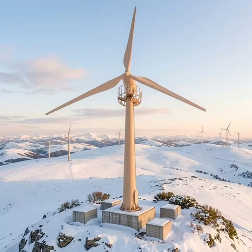 Industrial Wind Electricity Generator System 50kW 380V Horizontal Wind Turbine 12.6m Rotor Diameter Reinforced Glass Fiber