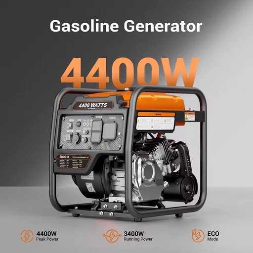 Efurden High Quality 110V/220V/230V 3.4kva AC 4-Stroke Gasoline Digital Inverter Generators 50/60Hz Remote Start Portable