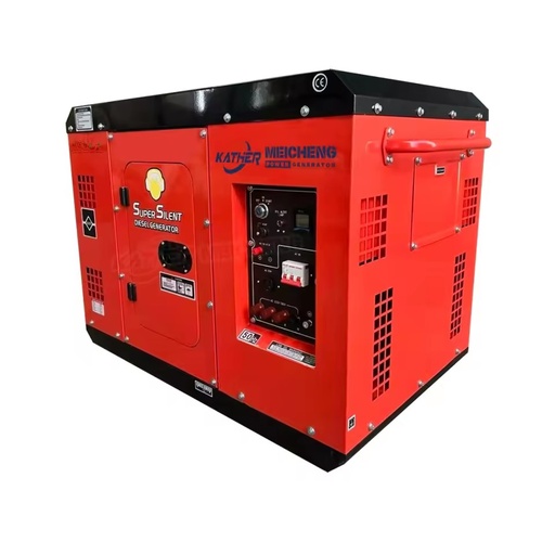 KATHER New Silent Diesel Generator Set 5kw 8kva 10kva 12kva All Copper Alternateur 220v 10kw Silent Generador Electrico Portatil