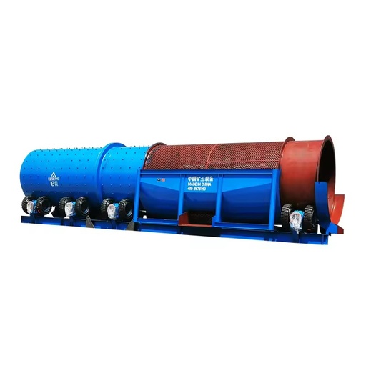200 TPH Tire Drive Tin Diamond Gold Rotary Trommel Scrubber Sand Washer for Sale