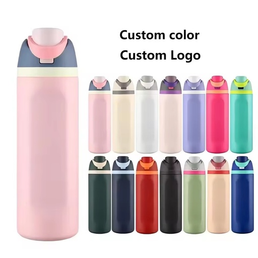Wholesale 16/19/24/32oz Stainless Steel Vacuum Bottle, Double Wall Insulated Water Flask with Flip Lid & Handle