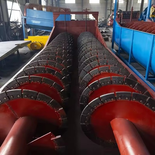 Spiral Sand Washer Machine PLC Controlled with Gear and Pump for Quarry Mining 50-75t/h Capacity