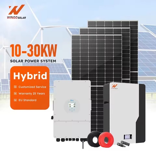 Deye Solar Energy Storage System 10kW On/off Grid Hybrid Complete Full Set Home System 10-30Kw for Industrial Use