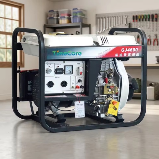 4600 Open Frame Diesel Generator 3kW Single Phase Backup Power Generator for Home Use